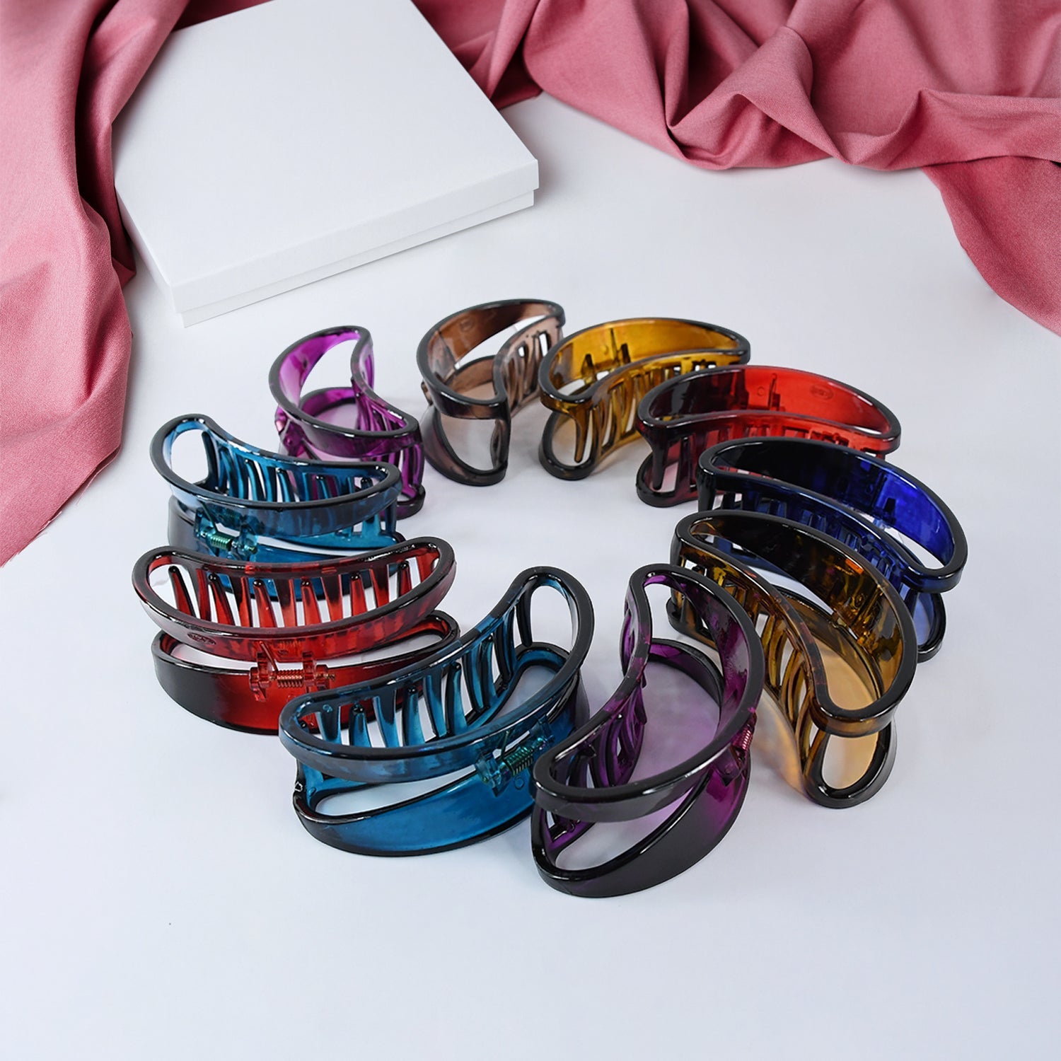 Plastic Hair Clamp Grip, Simple Matte Hair Barrette Clamp (1 Pc) Plastic Hair Clamp Grip, Simple Matte Hair Barrette Clamp (1 Pc)